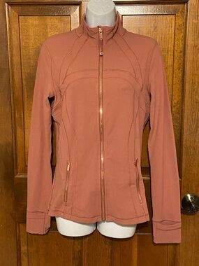Lululemon NuLu Define Jacket in rose blush color full zip Size 10 NWTS